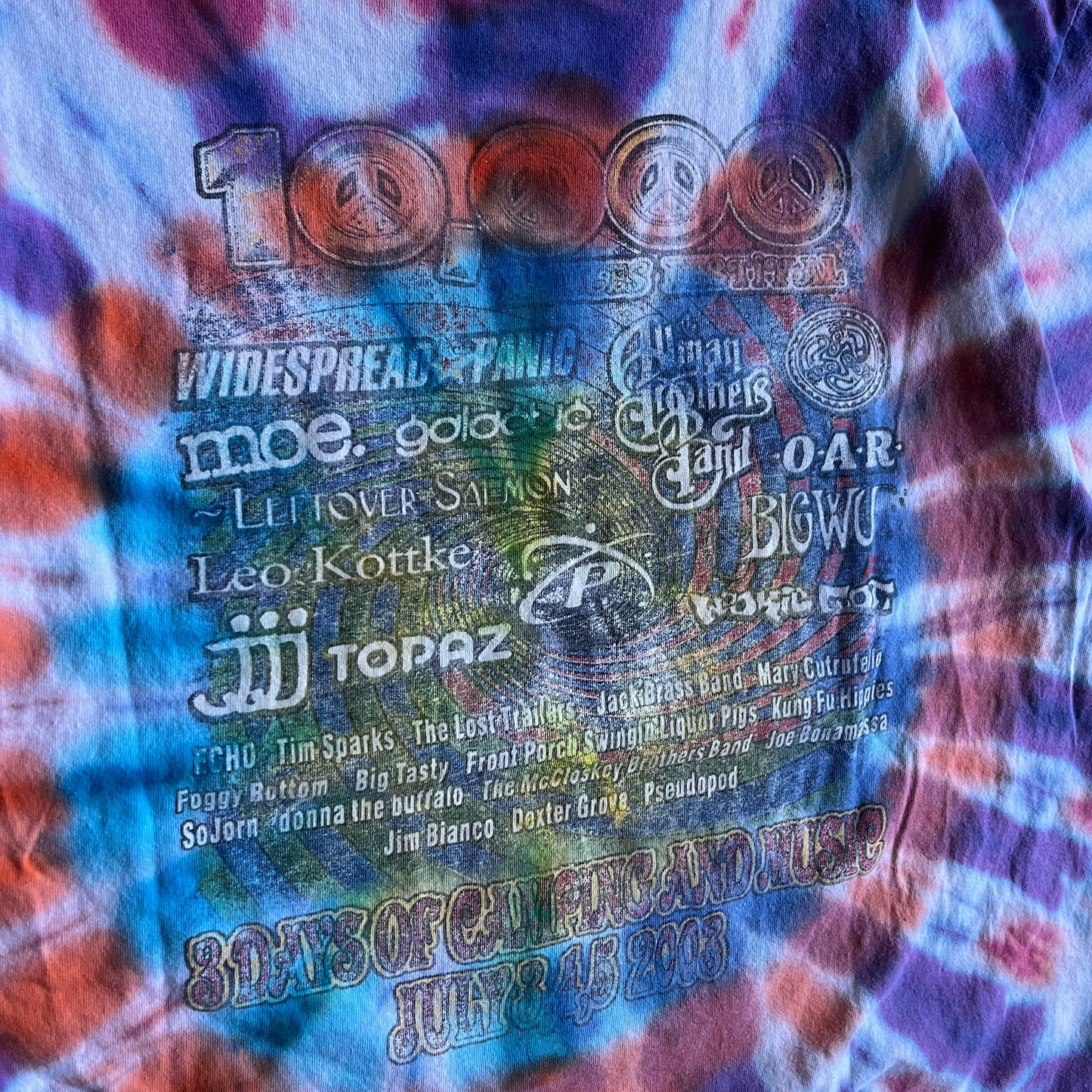 Y2K 10,000 Lakes Festival Tie Dye Tee