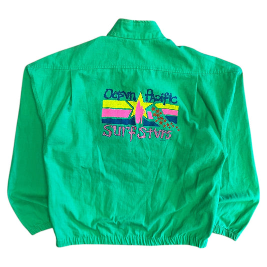 Vintage Ocean Pacific Green Canvas Jacket