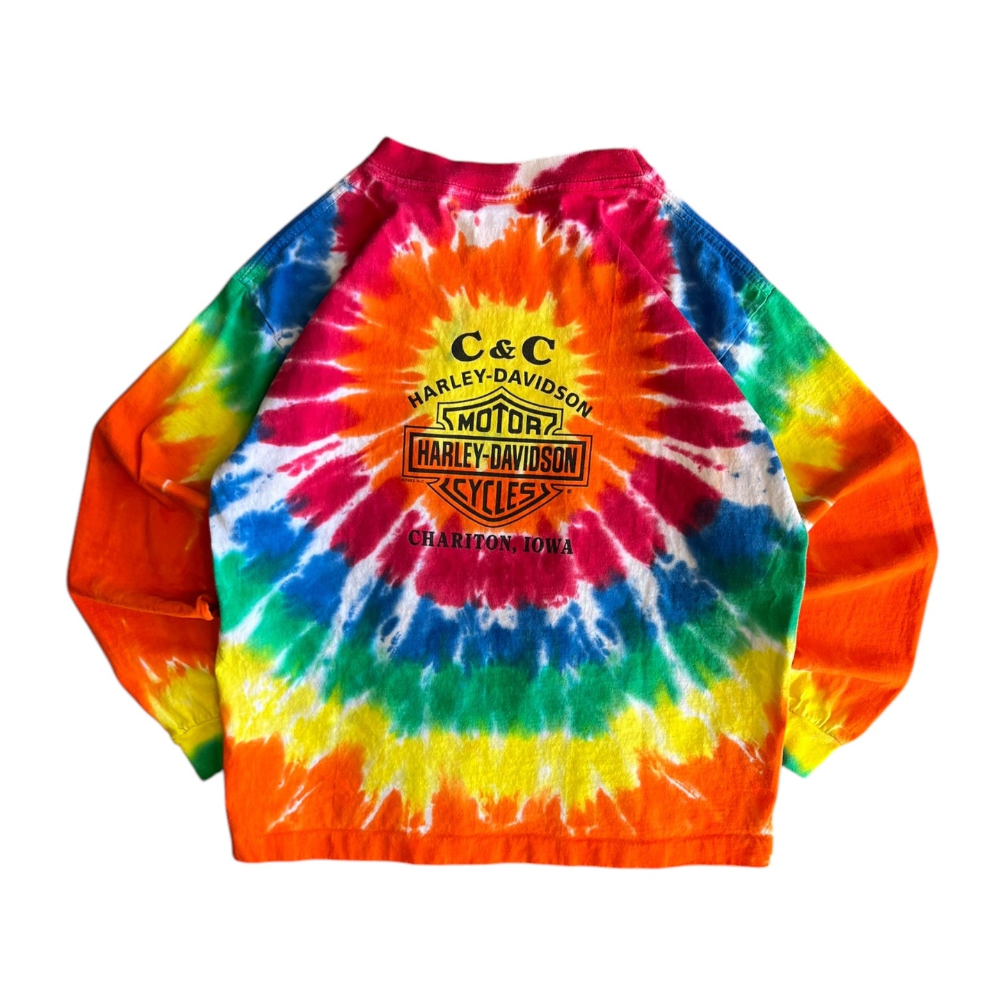 Vintage Youth Harley Davidson Tie Dye Longsleeve