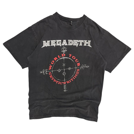 Vintage Megadeth Cryptic Writings World Tour T Shirt