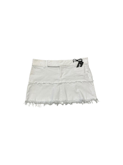 Women’s Y2K Lost Girl White Corduroy Micro Skirt