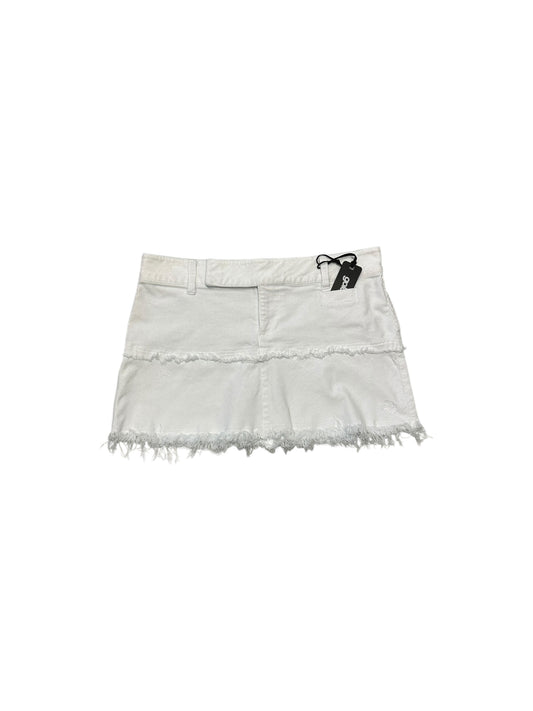 Women’s Y2K Lost Girl White Corduroy Micro Skirt