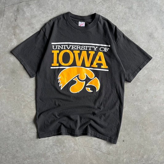Y2K University Of Iowa Spell-Out & Logo Tee