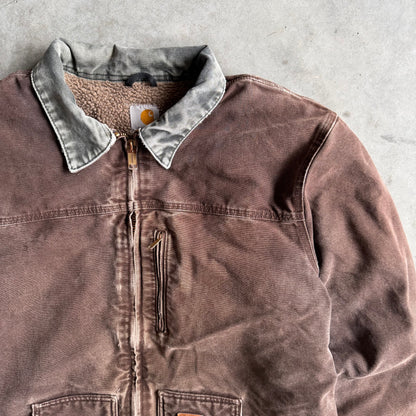 Carhartt ‘C61 DKB’ Sherpa Lined Sandstone Ridge Coat