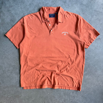Y2K American Eagle Division 9 Orange Polo