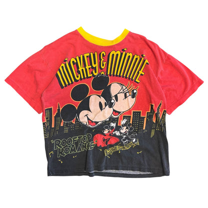 Vintage Disney Mickey & Minnie "Rooftop Romance" AOP