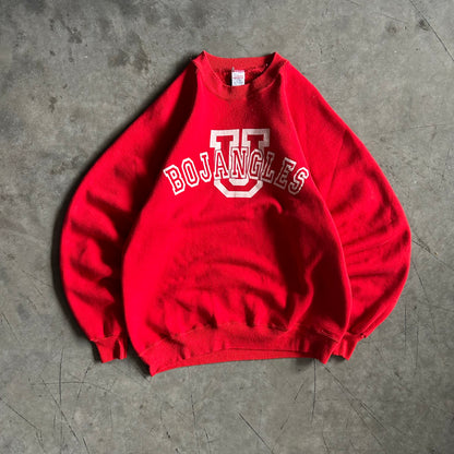 Vintage Bojangles Raglan Cut Red Sweatshirt Crewneck