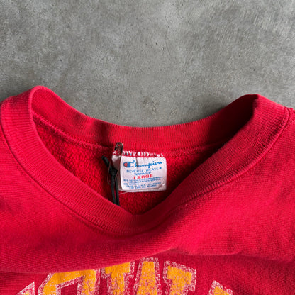 Vintage 80s Iowa State Cyclones Champion Reverse Weave Warm Up