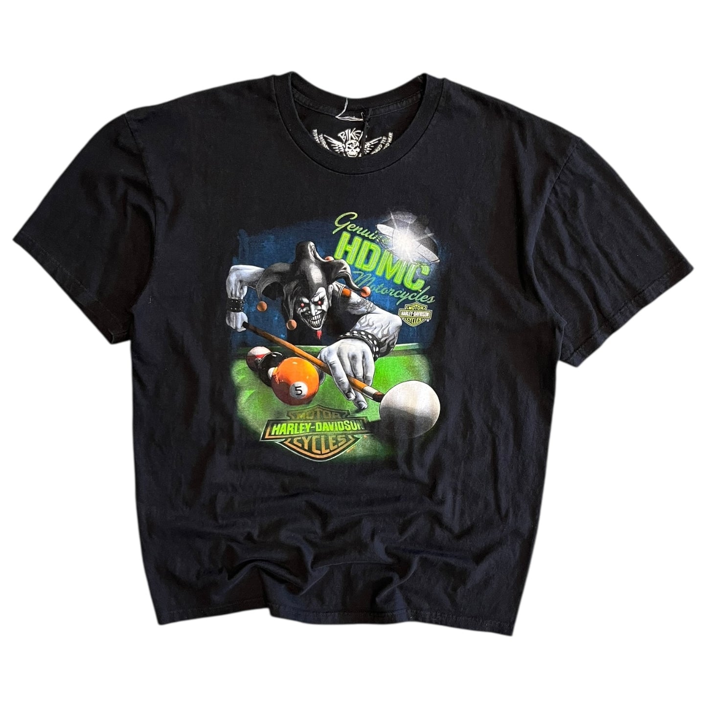 Harley Davidson Jester Pool Big Barn Des Moines Tee