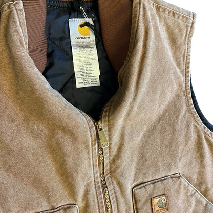 Carhartt ‘V02 BRN’ Brown Quilt Lined Vest