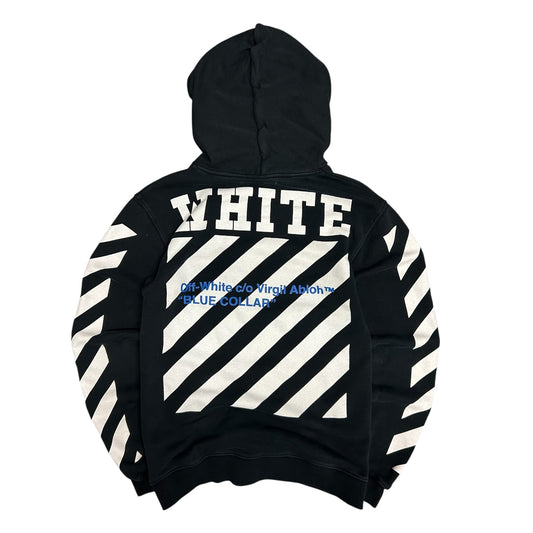 Off White Blue Collar Hoodie