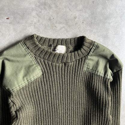 Vintage Military Surplus Reinforced Sweater