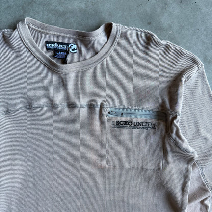Y2K Eckō Unlimited+ Tan Chest Pocket Thermal