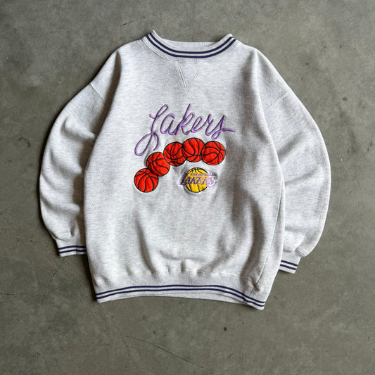 Vintage Los Angeles Lakers Embroidered Graphic Sweatshirt