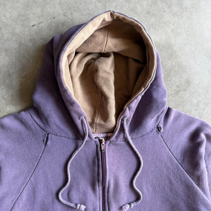 Vintage 80’s Northwest Purple Thermal Lined Zip-Up Hoodie