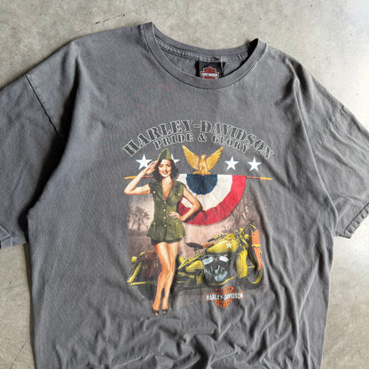 Vintage Harley Davidson “Pride & Glory” Military Motorcycle Tee