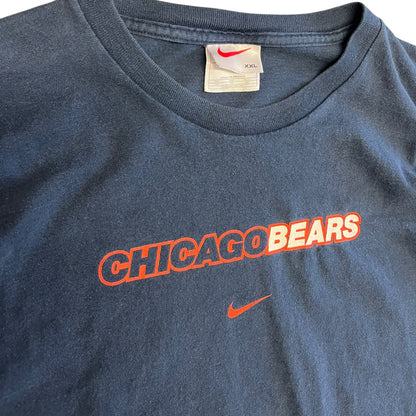 Vintage Chicago Bears Navy Nike Center Swoosh Tee