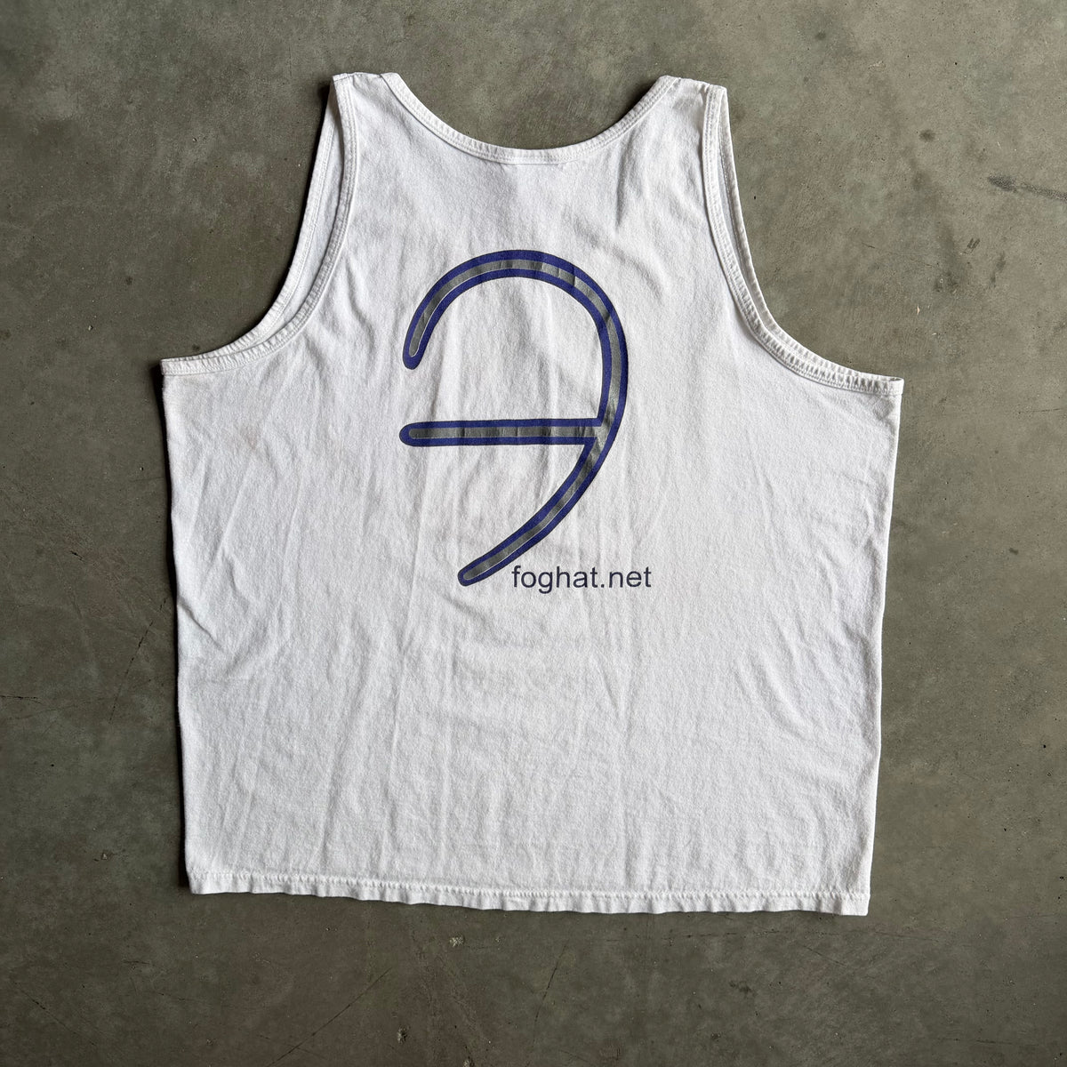 Vintage Foghat Abstract Drum Set Logo Sleeveless Tee