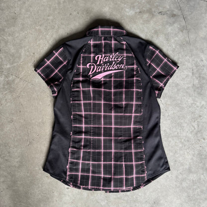 Women’s Harley Davidson Pink Checkered Flannel