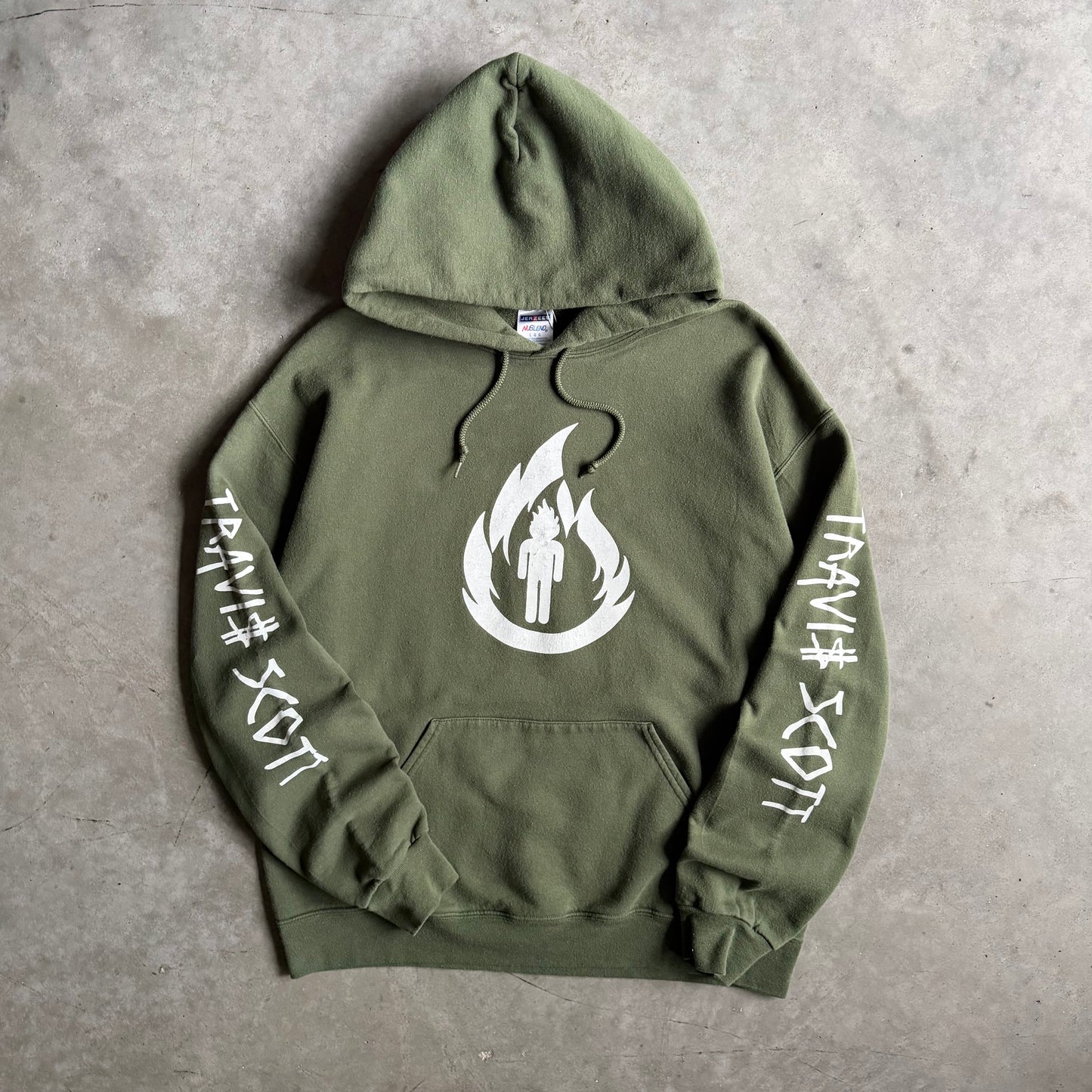Travis Scott “La Flame” Centered Logo Hoodie