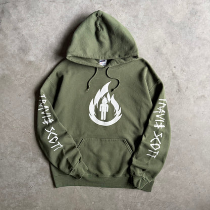 Travis Scott “La Flame” Centered Logo Hoodie