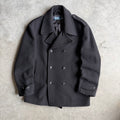 Polo Ralph Lauren Wool Double Breasted Black Pea Coat
