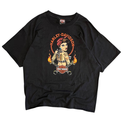 Y2K Harley Davidson Daytona Tattooed Women Tee