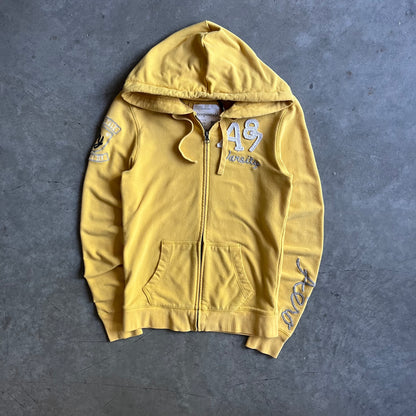 Y2K Aeropostale Varsity Yellow Zip-Up