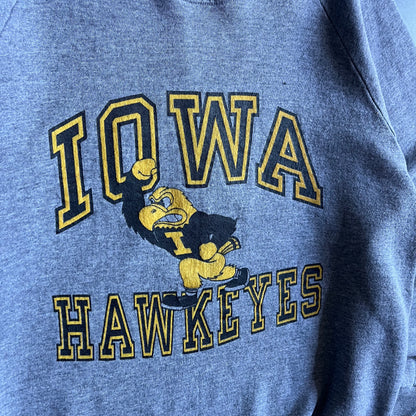 Vintage Iowa Hawkeye Herky Pose Raglan Sweatshirt