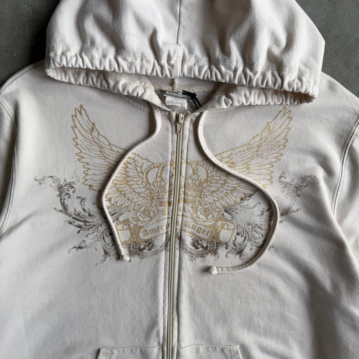 Women’s Y2K Fashion Bug “American Angel” Zip Up Hoodie