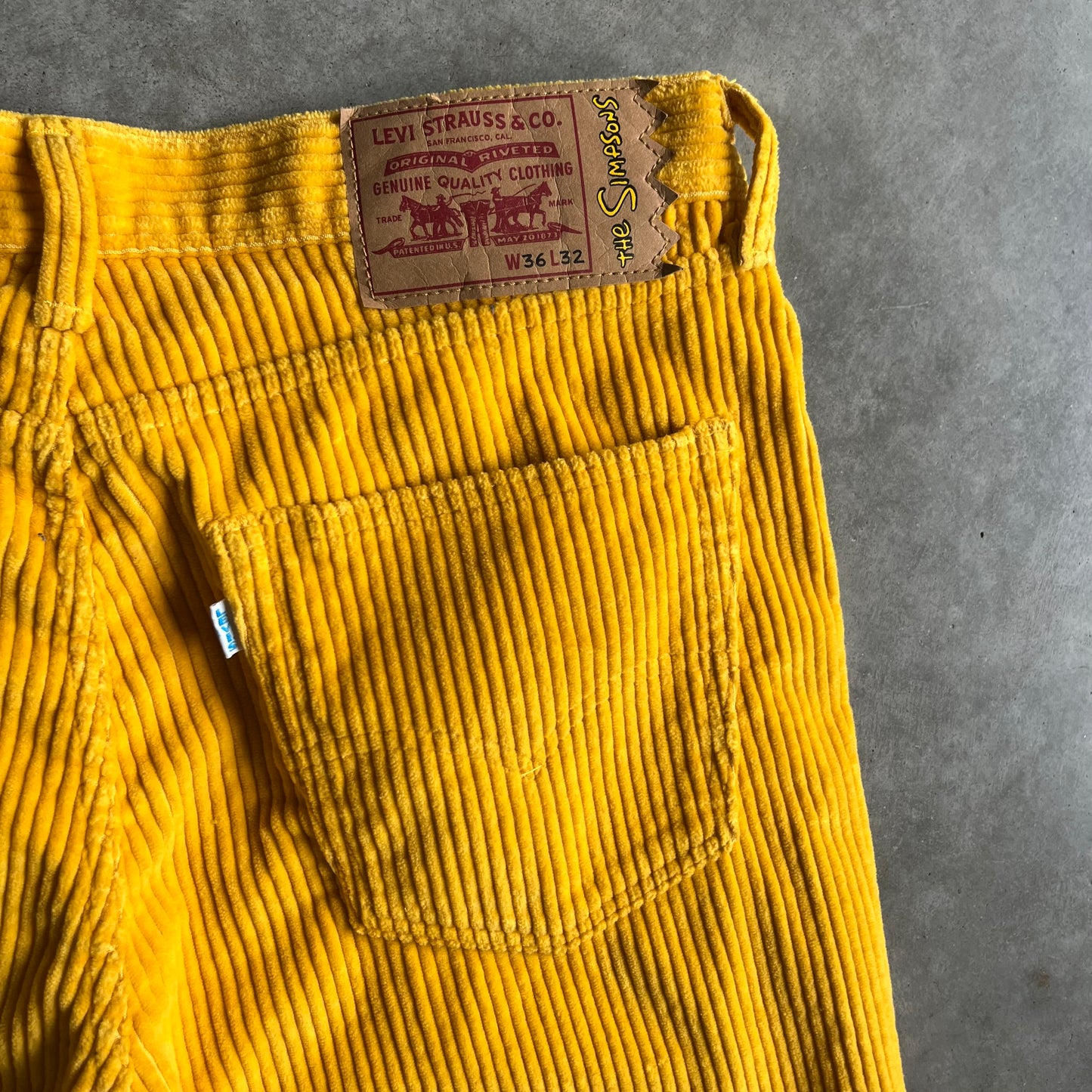 Levi’s x The Simpsons Yellow Corduroy Pants