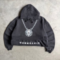 Vintage Y2K Disturbed Chain Graphic Hoodie