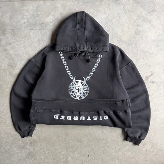 Vintage Y2K Disturbed Chain Graphic Hoodie