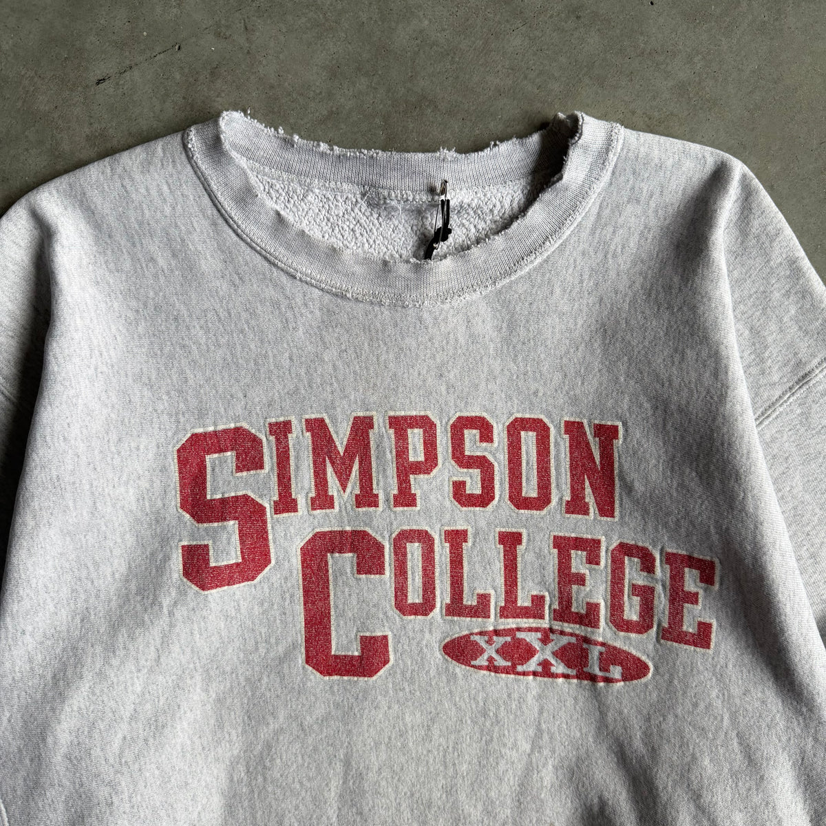 Vintage Simpson College Spell-Out Sweatshirt