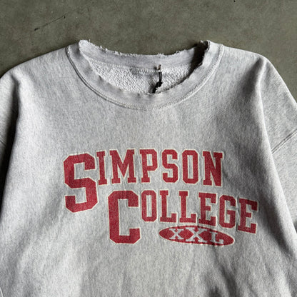 Vintage Simpson College Spell-Out Sweatshirt