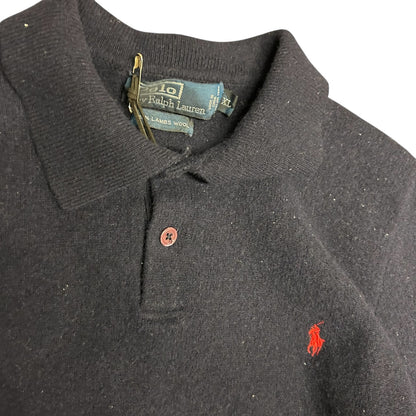 Vintage Polo Lambswool Henley Rugby Sweater