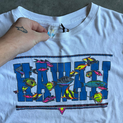 Vintage Hawaii Spell-Out & Tropical Fish Tee