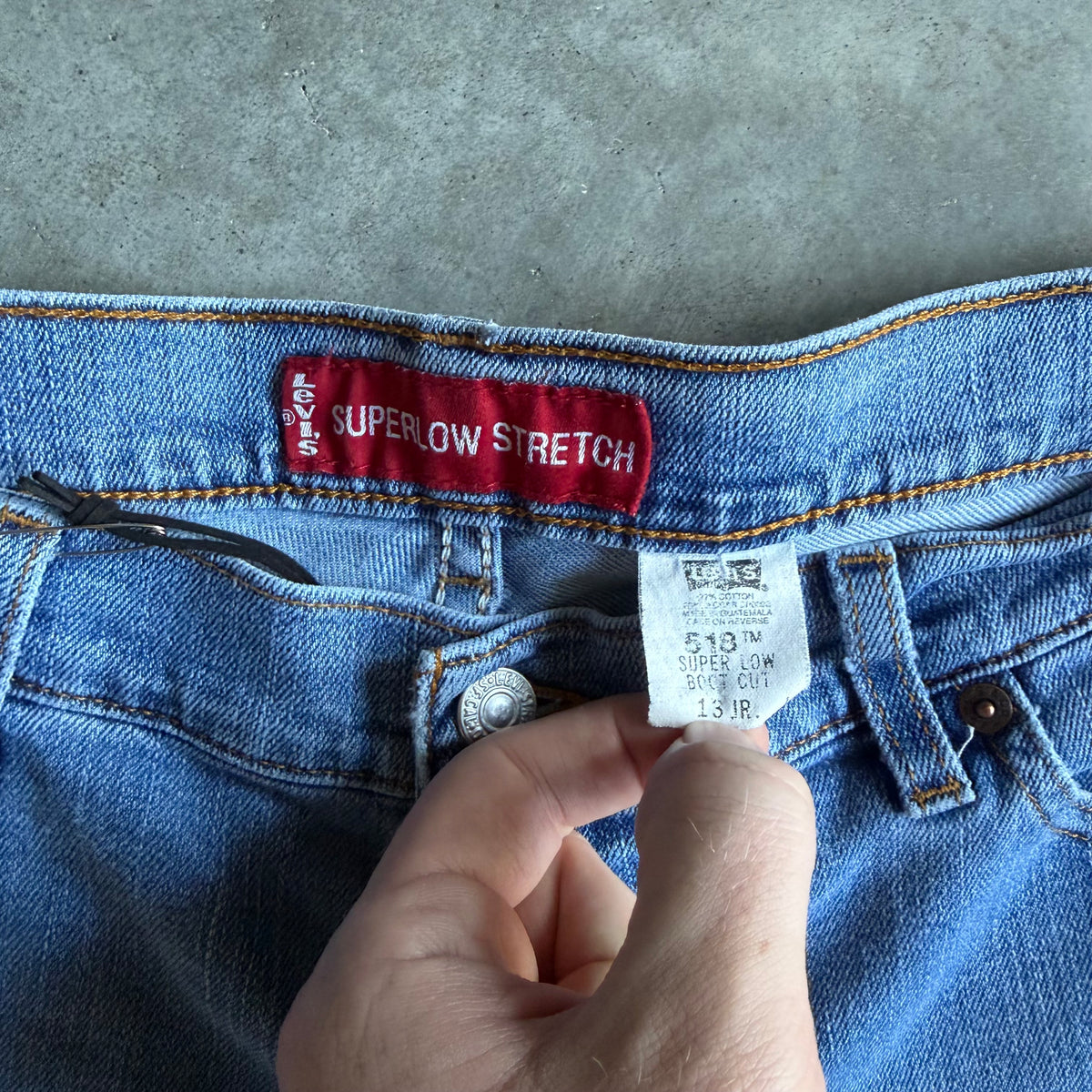 Vintage Women’s Levi’s Superlow Rise Stretch Jeans