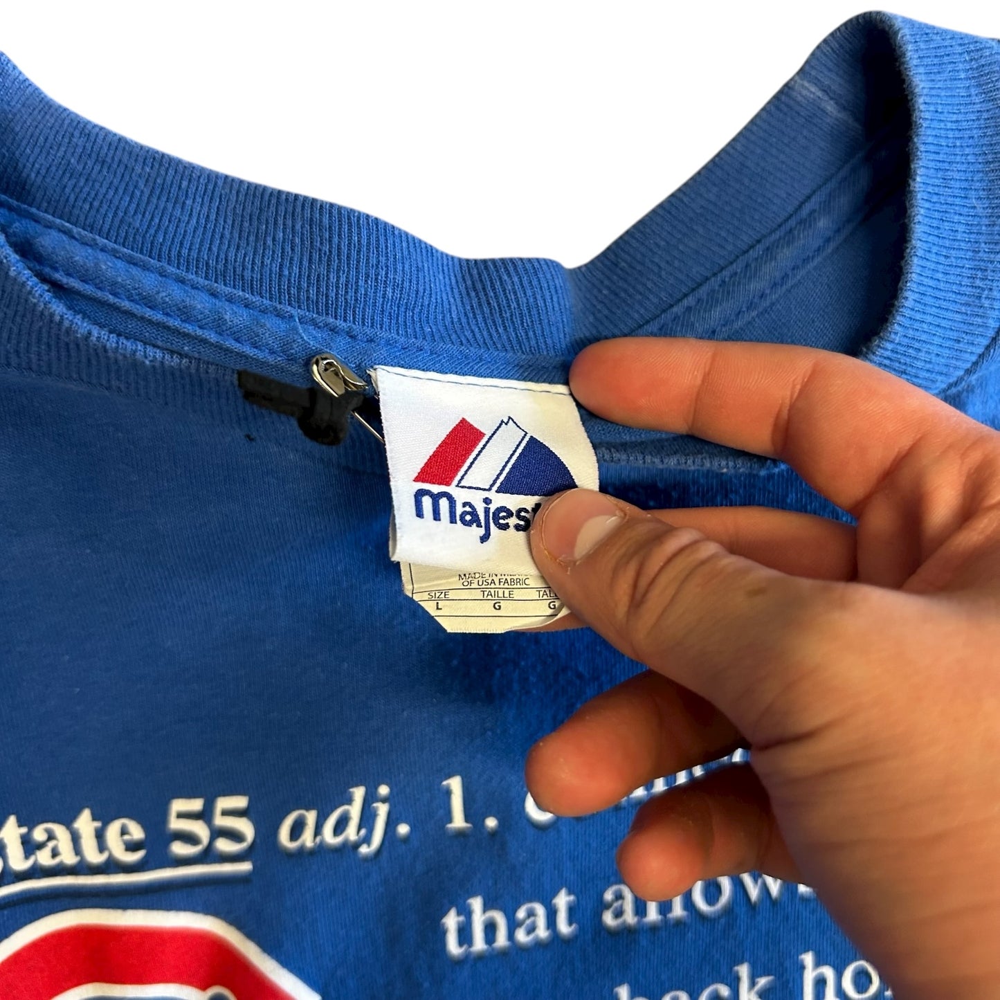 Y2K Majestic Chicago Cubs Interstate 55 Tee