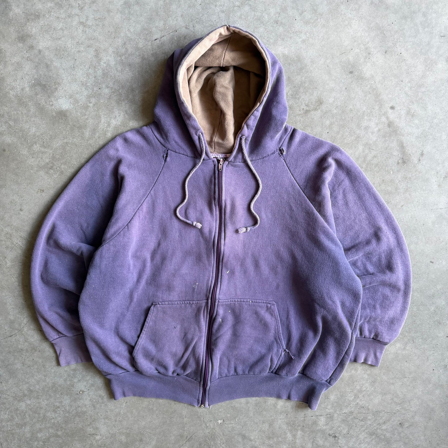 Vintage 80’s Northwest Purple Thermal Lined Zip-Up Hoodie