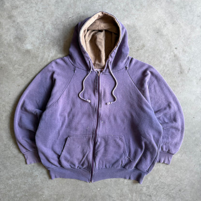 Vintage 80’s Northwest Purple Thermal Lined Zip-Up Hoodie