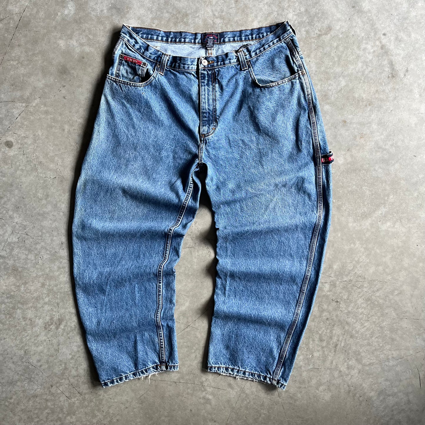 Y2K Polo Assn. Carpenter Loop Baggy Jeans