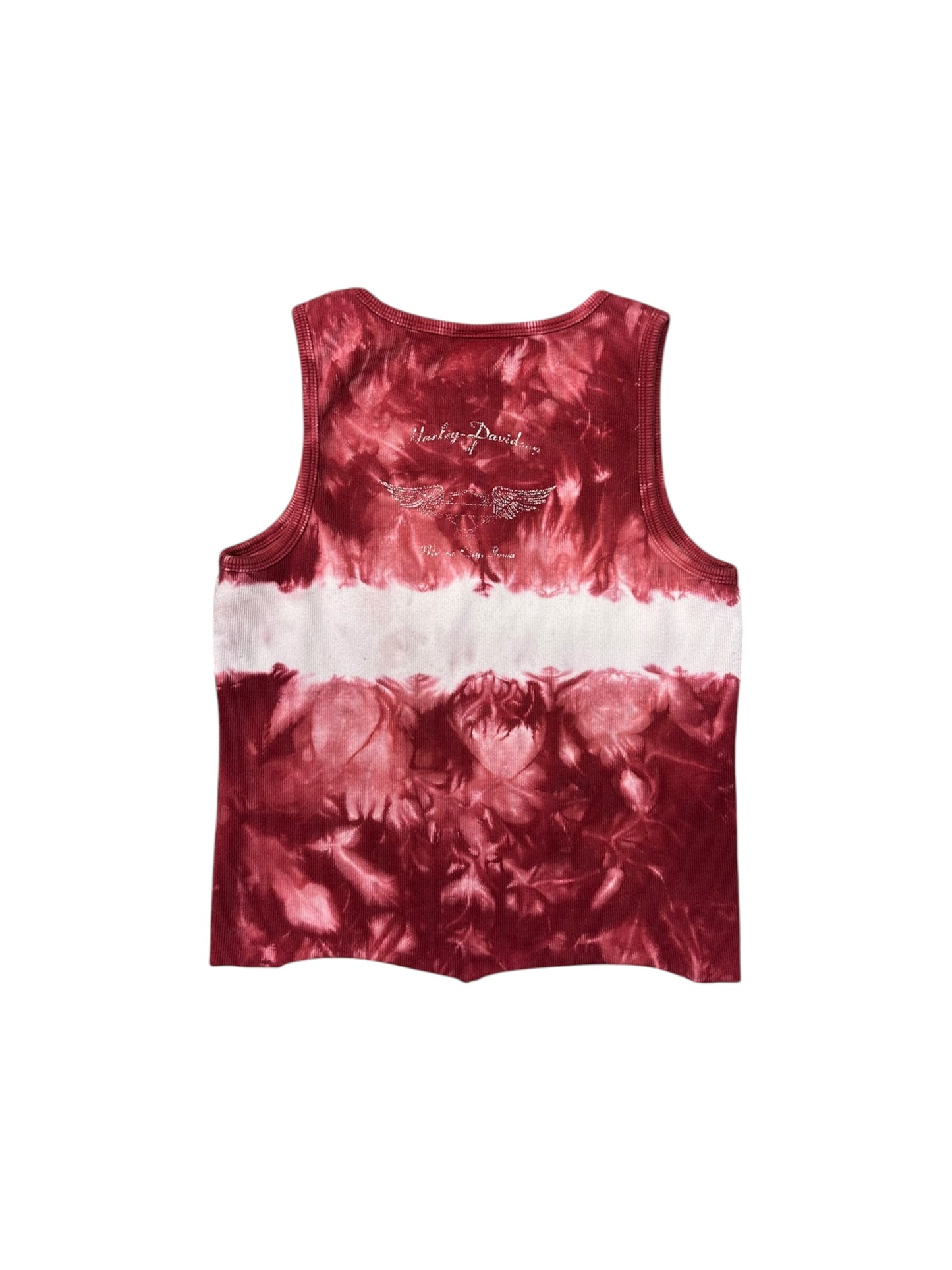 Women’s Y2K Harley Red Tie Dye Tank