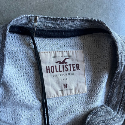 Y2K Hollister Heather Gray Quarter Button Up