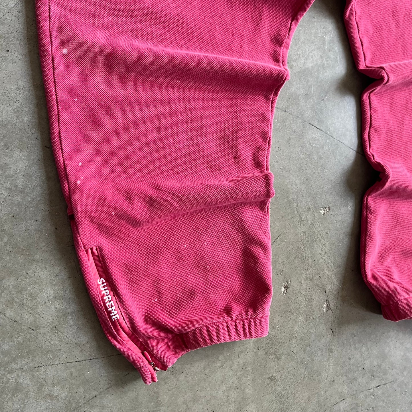 Supreme Lacoste FW19 Pique Pants - Pink