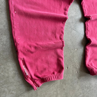 Supreme Lacoste FW19 Pique Pants - Pink