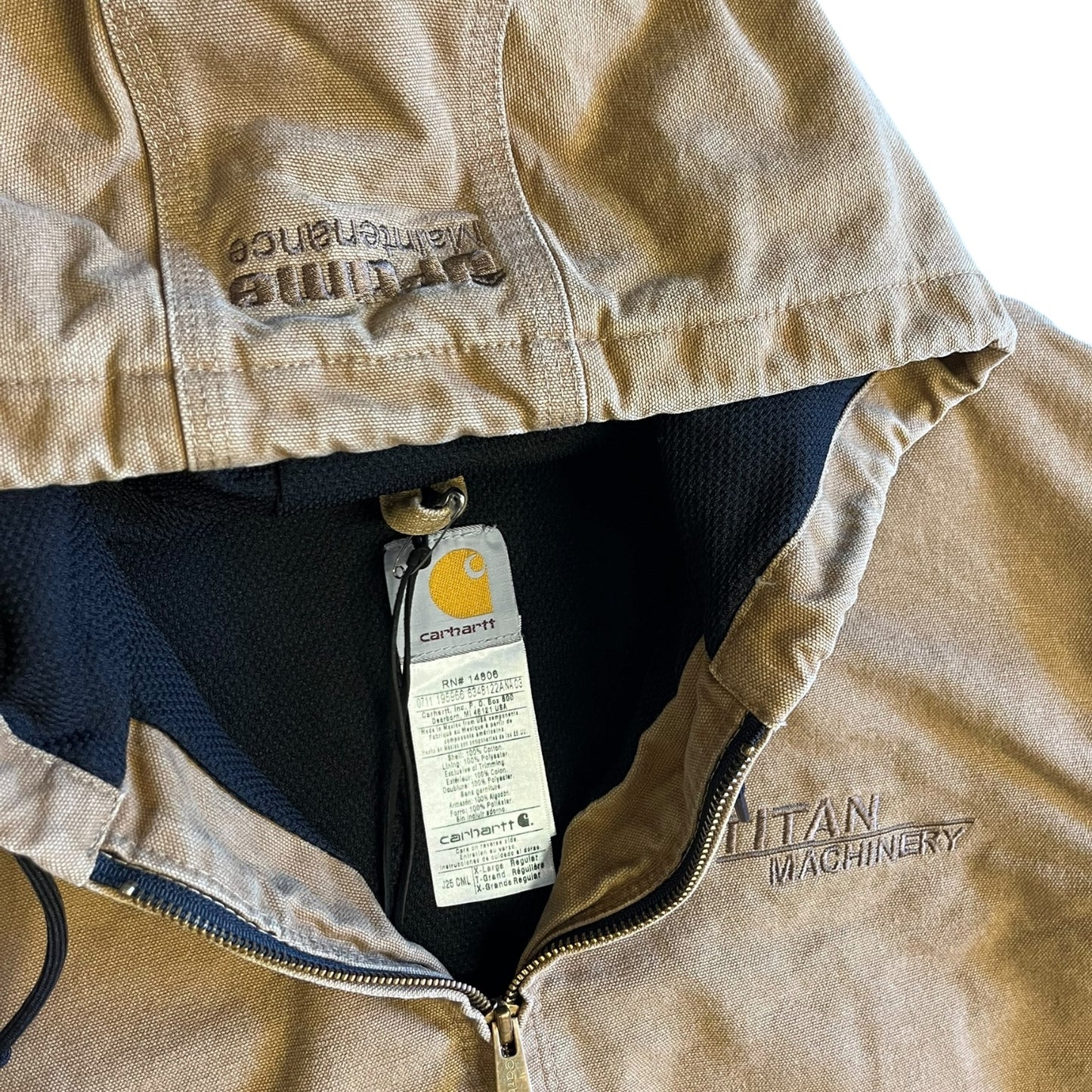 Carhartt ‘J25 CML’ Camel Tan Embroidered Active Jacket