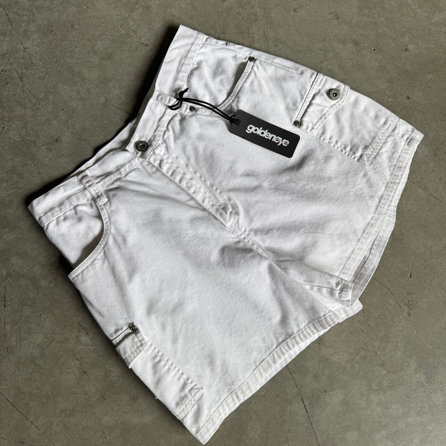 Women’s Vintage Bill Bass White Canvas Shorts