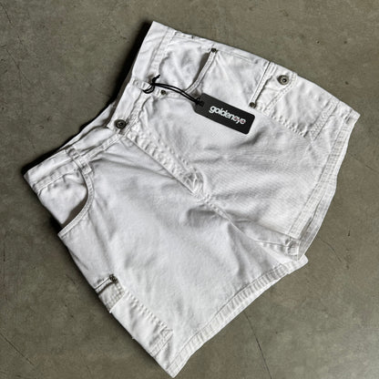 Women’s Vintage Bill Bass White Canvas Shorts
