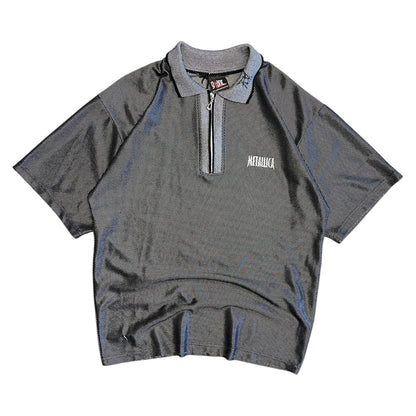 Vintage Metallica 1/4 Zip Polo Shirt